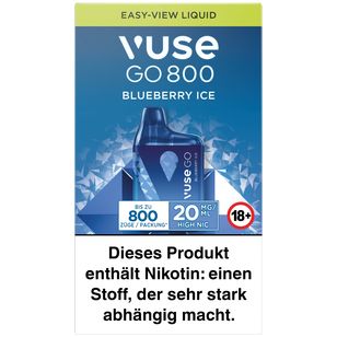 Vuse GO 800 BOX Blueberry Ice 20mg