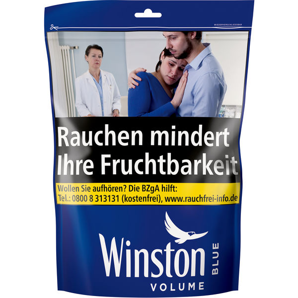 Winston Volume Tobacco Blue XL 105g 29,95€