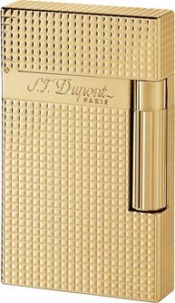 DUPONT Ligne2 vergoldet Carrè 016284 Sz Feuerzeug - Diamond Tabak