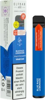 ELFBAR E-Shisha 600 "Blue Razz Lemonade" - Diamond Tabak