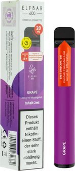 ELFBAR E-Shisha 600 "Grape" - Diamond Tabak